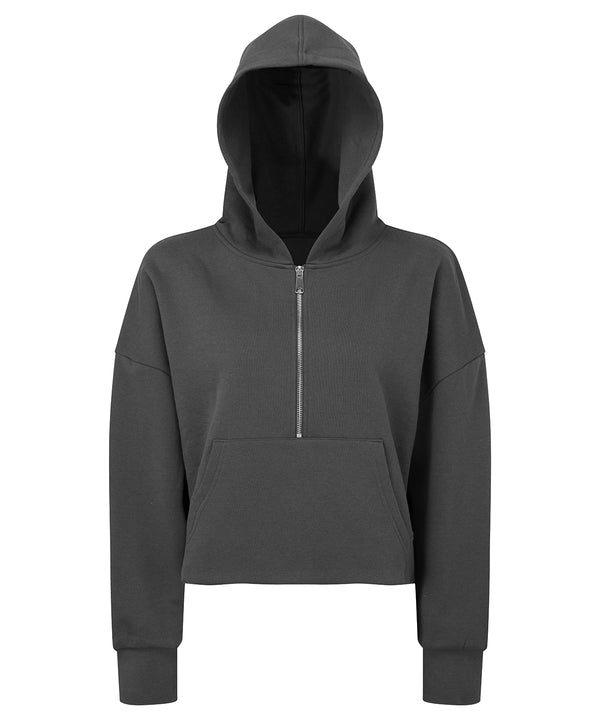 Charcoal - Women's TriDri® 1/2 zip hoodie Hoodies TriDri® Co-ords, Everyday Essentials, Exclusives, Home of the hoodie, Hoodies, Longer Length, Must Haves, New For 2021, New In Autumn Winter, New In Mid Year, Oversized, Raladeal - Recently Added, Street Casual, Streetwear, Tracksuits Schoolwear Centres
