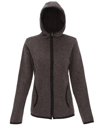 Fire Red/Black Fleck - Women's TriDri® melange knit fleece jacket Jackets TriDri® Activewear & Performance, Athleisurewear, Exclusives, Outdoor Sports, Rebrandable, Sports & Leisure Schoolwear Centres