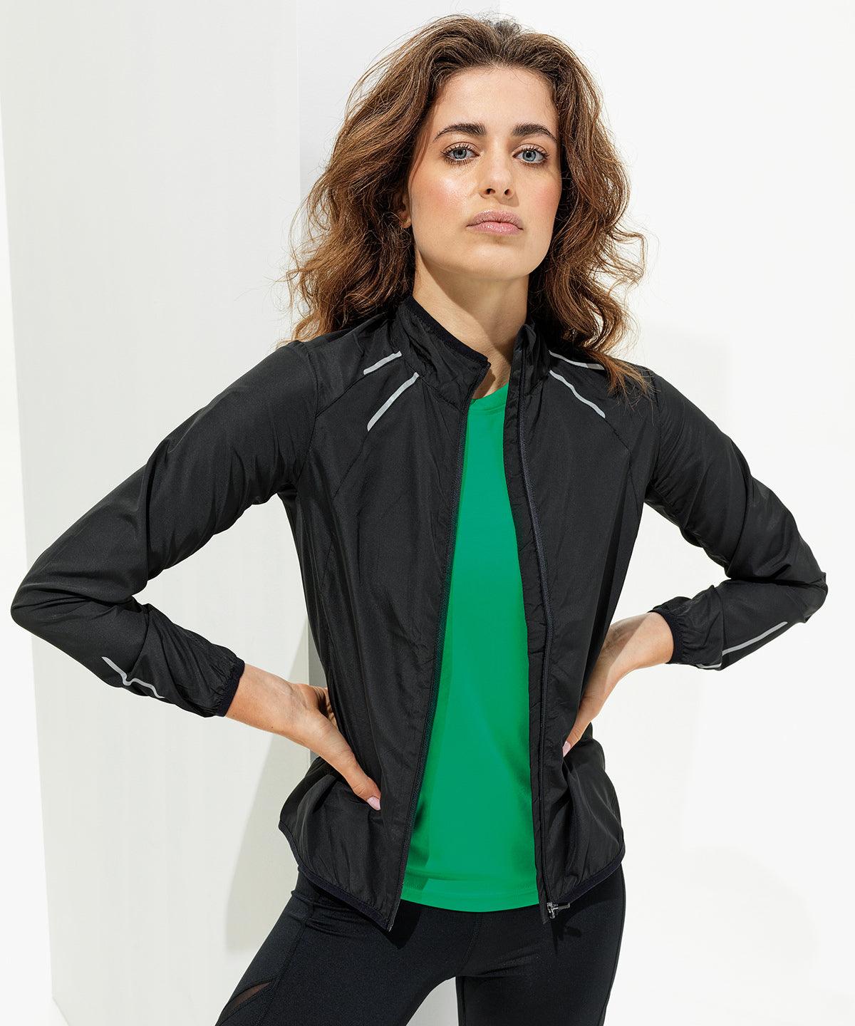 Gym Shell Jacket Hex Black - Women's TriDri® ultra-light fitness shell | Schoolwear Centres
