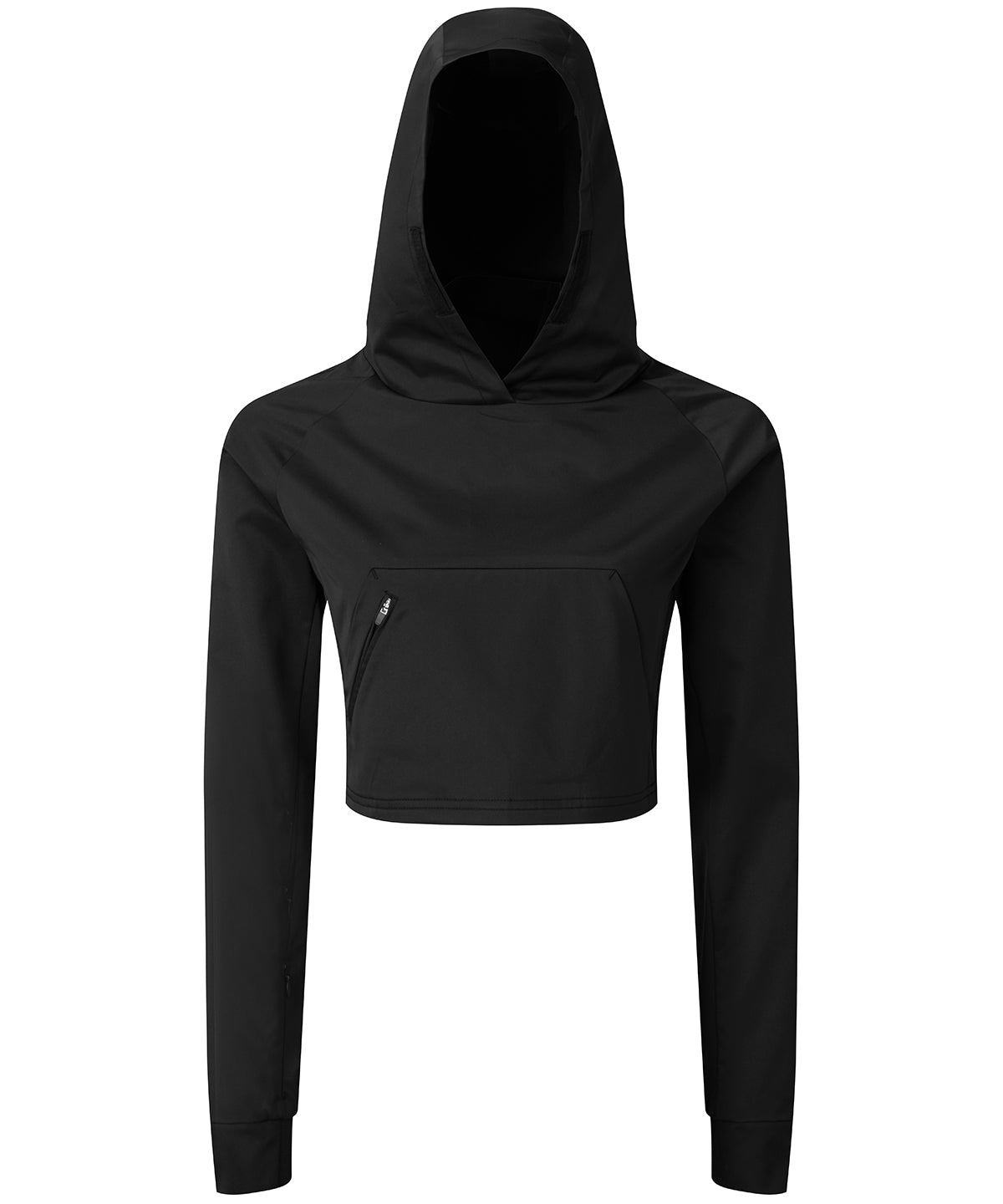 Black - Women's TriDri® cropped jacket Jackets TriDri® Activewear & Performance, Exclusives, Jackets & Coats, Lounge Sets, New For 2021, New Styles For 2021, Outdoor Sports, Rebrandable, Sports & Leisure Schoolwear Centres