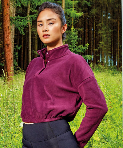 Mulberry - Women's TriDri® cropped fleece Sweatshirts TriDri® Cropped, Exclusives, Jackets - Fleece, Lounge Sets, Must Haves, New For 2021, New Styles For 2021, Women's Fashion Schoolwear Centres