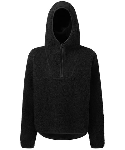 Black - Women's TriDri® sherpa 1/4 zip hoodie Hoodies TriDri® Exclusives, Home Comforts, Hoodies, Lounge Sets, New For 2021, New Styles For 2021, Sherpas Schoolwear Centres