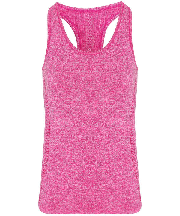 Pink - Women's TriDri® seamless '3D fit' multi-sport sculpt vest Vests TriDri® Activewear & Performance, Back to the Gym, Co-ords, Exclusives, Gymwear, Must Haves, New Colours For 2022, Rebrandable, Sports & Leisure, T-Shirts & Vests Schoolwear Centres