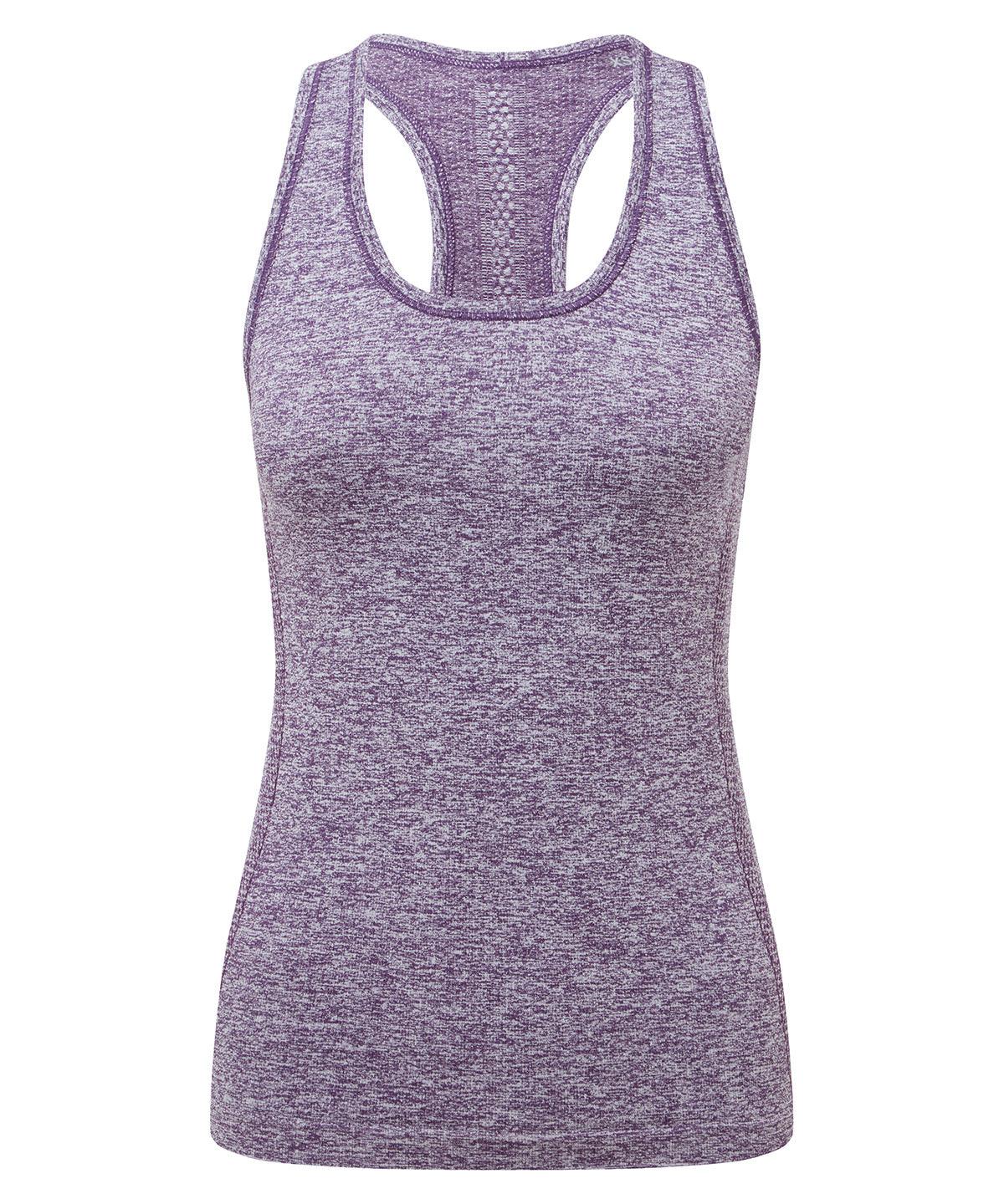 Purple - Women's TriDri® seamless '3D fit' multi-sport sculpt vest Vests TriDri® Activewear & Performance, Back to the Gym, Co-ords, Exclusives, Gymwear, Must Haves, New Colours For 2022, Rebrandable, Sports & Leisure, T-Shirts & Vests Schoolwear Centres