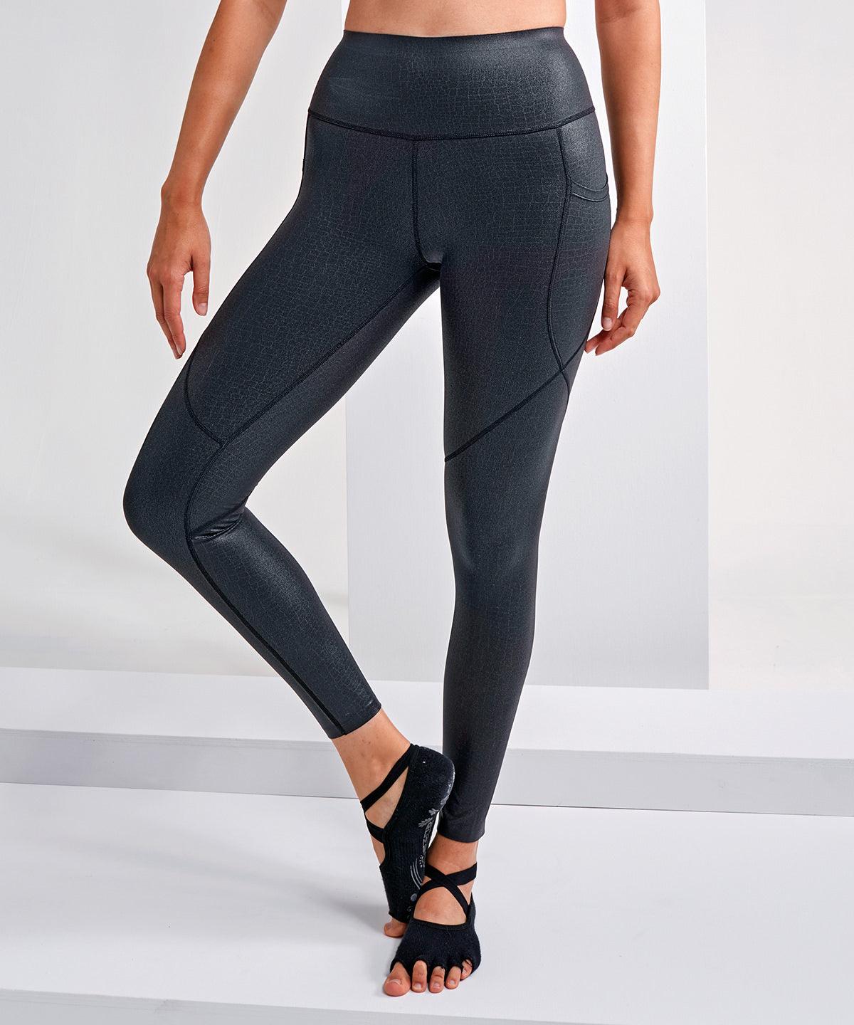 Black - Women's TriDri® embossed hourglass leggings Leggings TriDri® Everyday Essentials, Exclusives, Fashion Leggings, Leggings, New For 2021, New In Autumn Winter, New In Mid Year, Street Casual, Streetwear, Women's Fashion, Working From Home Schoolwear Centres