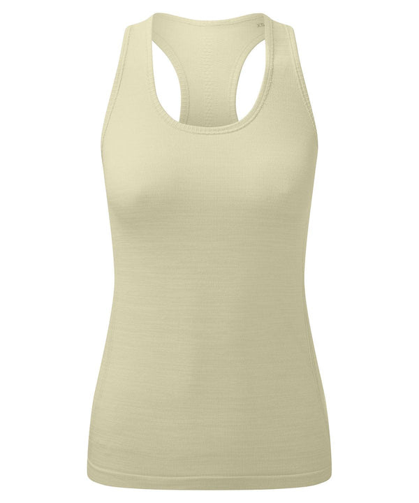 Sage Green Melange - Women's TriDri® recycled seamless 3D fit multi-sport flex vest Vests TriDri® Activewear & Performance, Back to the Gym, Co-ords, Exclusives, New Styles For 2022, Organic & Conscious, Women's Fashion Schoolwear Centres