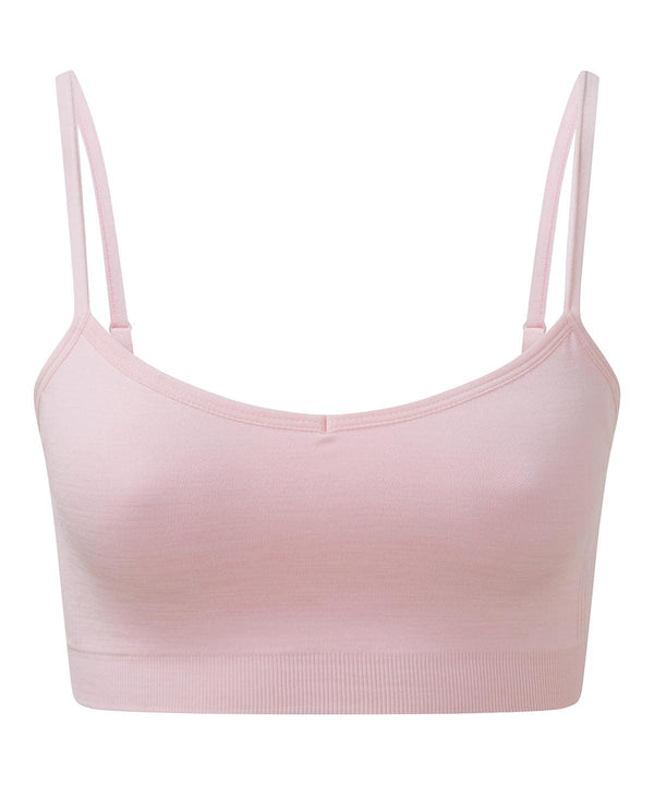 Light Pink Melange - Women's TriDri® recycled seamless 3D fit multi-sport flex bra Bras TriDri® Activewear & Performance, Back to the Gym, Co-ords, Exclusives, Gymwear, New Styles For 2022, Organic & Conscious, Trending, Women's Fashion Schoolwear Centres