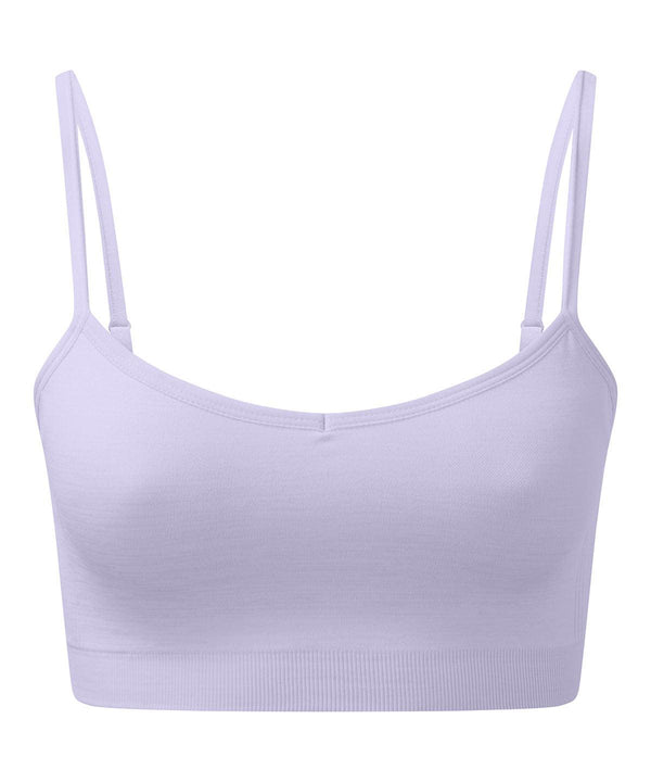 Lilac Melange - Women's TriDri® recycled seamless 3D fit multi-sport flex bra Bras TriDri® Activewear & Performance, Back to the Gym, Co-ords, Exclusives, Gymwear, New Styles For 2022, Organic & Conscious, Trending, Women's Fashion Schoolwear Centres