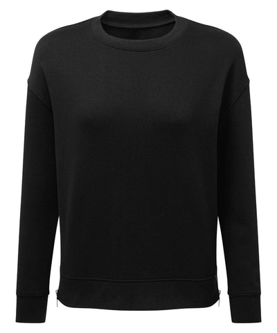 Black - Women's TriDri® Recycled Chill Zip Sweatshirt Sweatshirts TriDri® Activewear & Performance, Back to the Gym, Exclusives, New Styles For 2022, Women's Fashion Schoolwear Centres