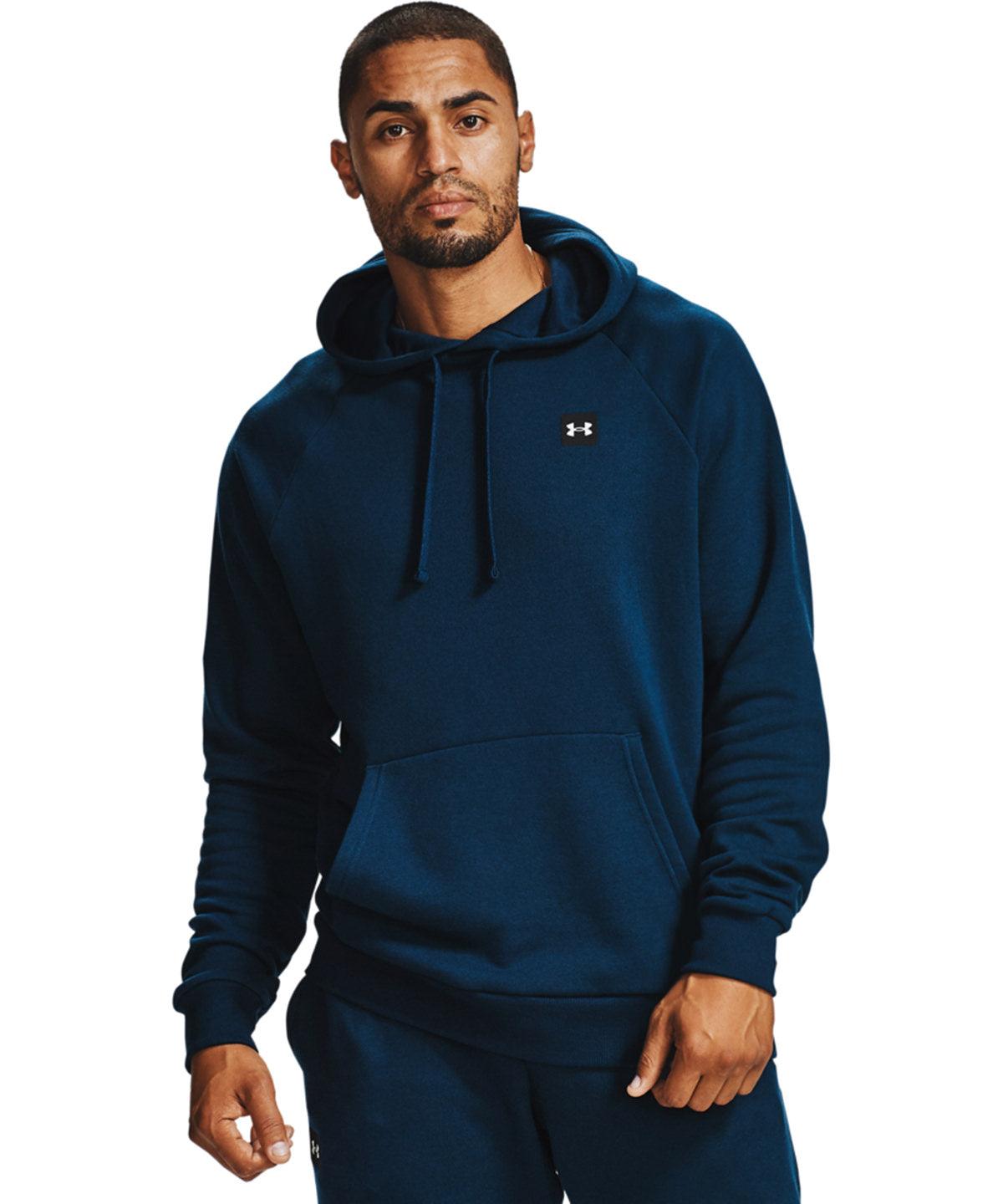 Black/Onyx White - Rival fleece hoodie Hoodies Under Armour Activewear & Performance, Back to the Gym, Exclusives, Gifting, Gymwear, Hoodies, Must Haves, New Colours For 2022, New Sizes for 2021, Outdoor Sports, Plus Sizes, Premium, Premium Sports, Sports & Leisure Schoolwear Centres