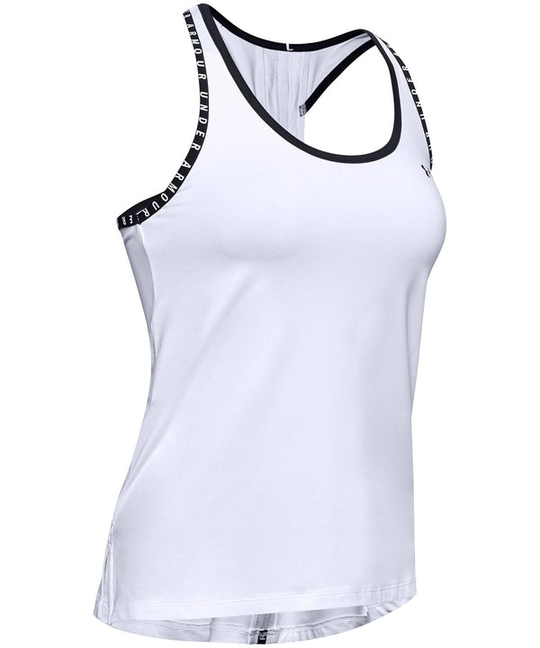 White/White/Black - Women's knockout tank Vests Under Armour Activewear & Performance, Back to the Gym, Exclusives, New For 2021, New Styles For 2021, Sports & Leisure, T-Shirts & Vests, Team Sportswear Schoolwear Centres