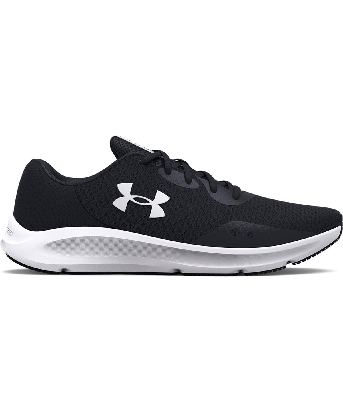 Black/Black/White - UA women's charged pursuit 3 trainers Trainers Under Armour Back to the Gym, Exclusives, Footwear, Gymwear, New in, New Styles For 2022 Schoolwear Centres
