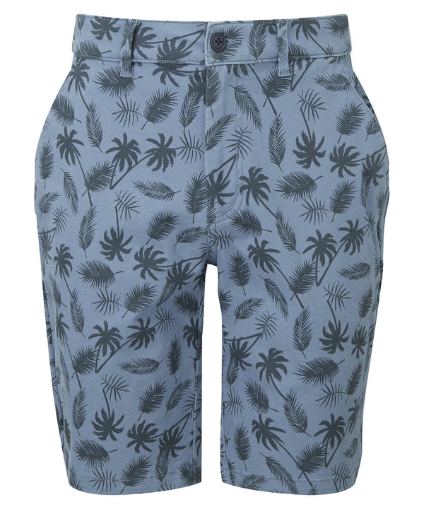Blue - Men’s palm print shorts Shorts Wombat New Styles for 2023, Rebrandable, Resortwear, Trousers & Shorts Schoolwear Centres