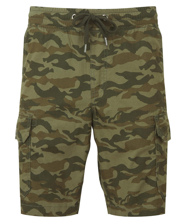 Green - Men’s camo cargo utility shorts Shorts Wombat New Styles for 2023, Rebrandable, Trousers & Shorts Schoolwear Centres