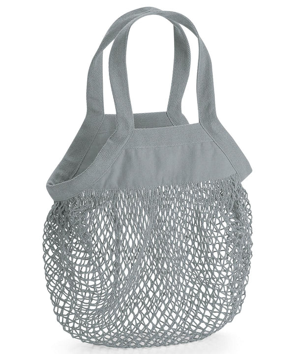 Pure Grey - Organic cotton mini mesh grocery bag Bags Westford Mill Bags & Luggage, New For 2021, New Styles For 2021, Organic & Conscious, Summer Accessories Schoolwear Centres