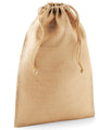 Black/Natural - Jute stuff bag Bags Westford Mill Bags & Luggage, New Colours for 2021 Schoolwear Centres