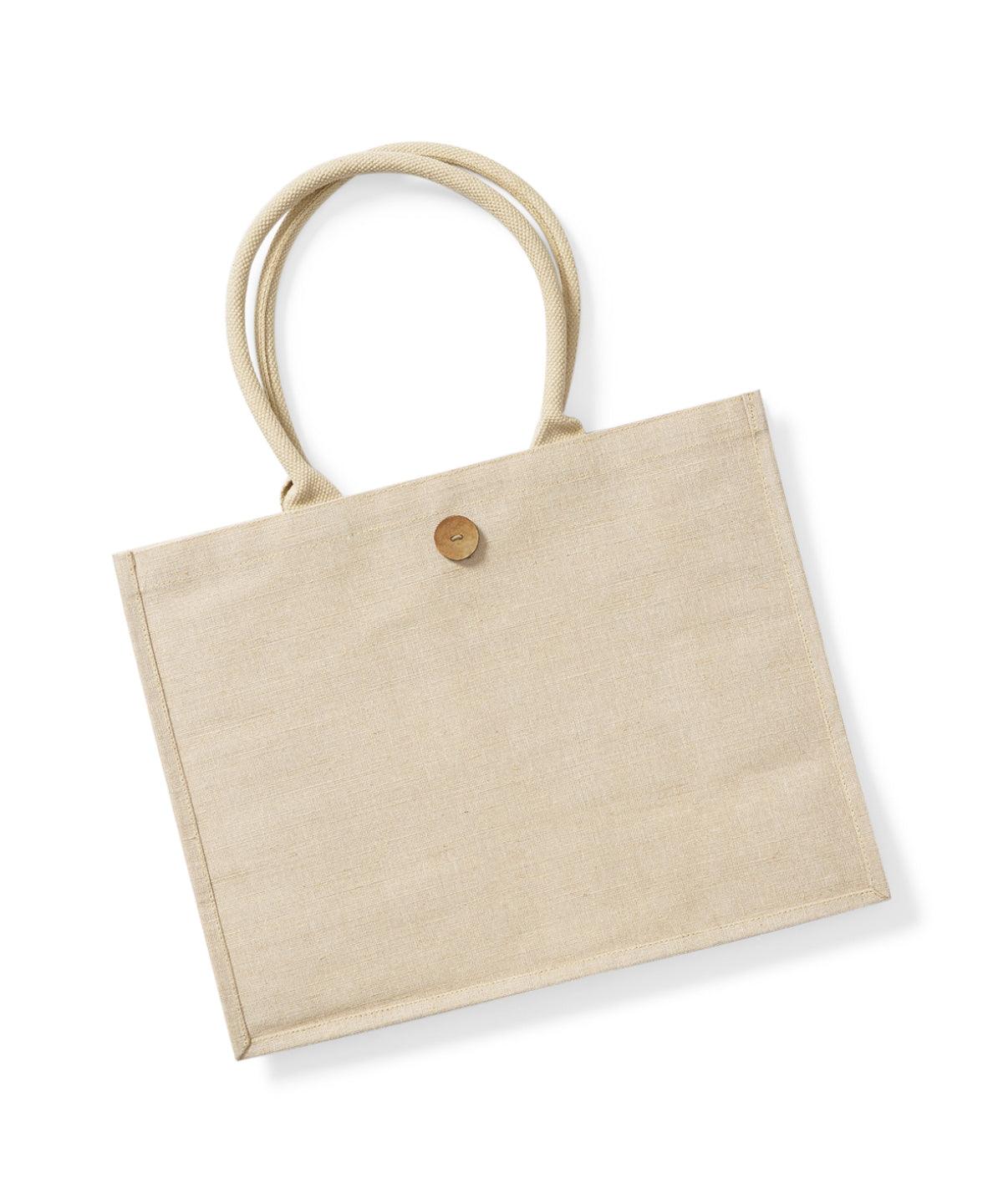 Natural - Juco shopper Bags Westford Mill Bags & Luggage Schoolwear Centres