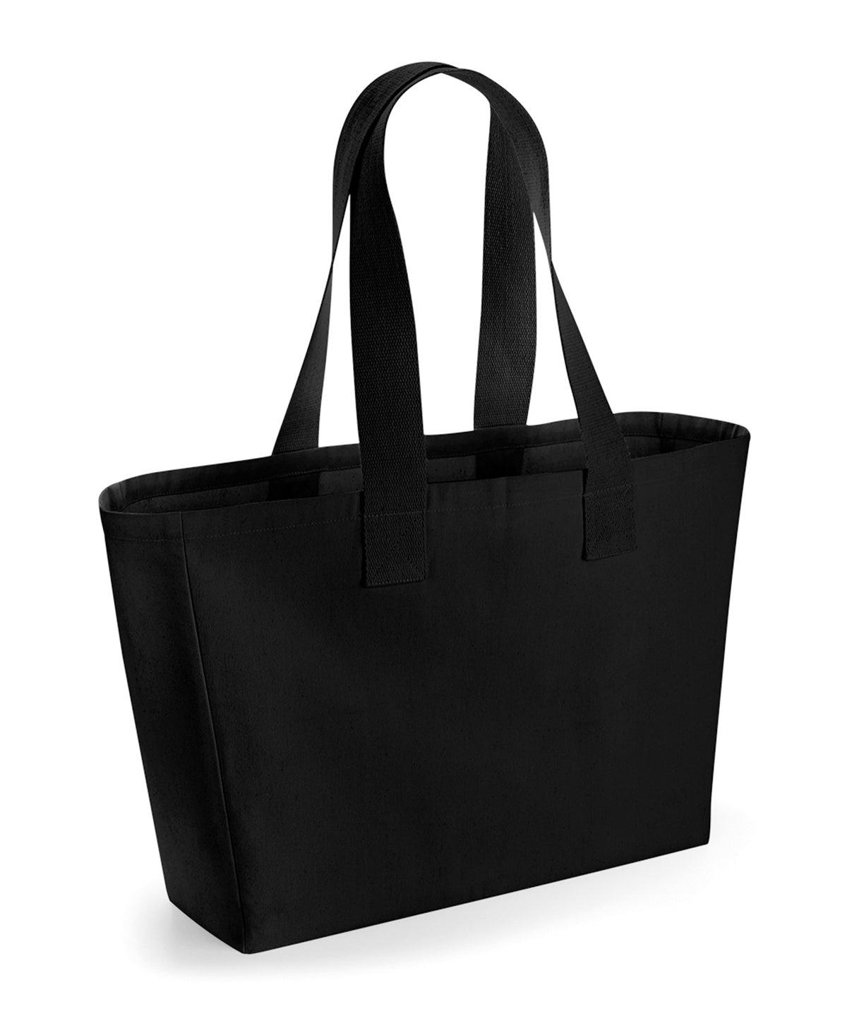 Black - Everyday canvas tote Bags Westford Mill Bags & Luggage, New Styles for 2023 Schoolwear Centres