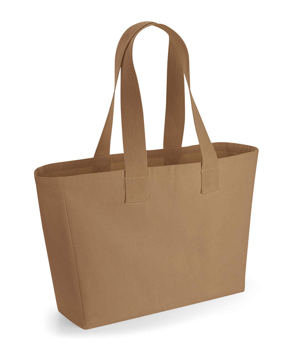 Caramel - Everyday canvas tote Bags Westford Mill Bags & Luggage, New Styles for 2023 Schoolwear Centres