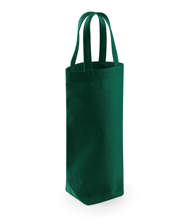 Bottle Green - Fairtrade cotton bottle bag Bags Westford Mill Bags & Luggage, New Colours for 2023, Organic & Conscious Schoolwear Centres