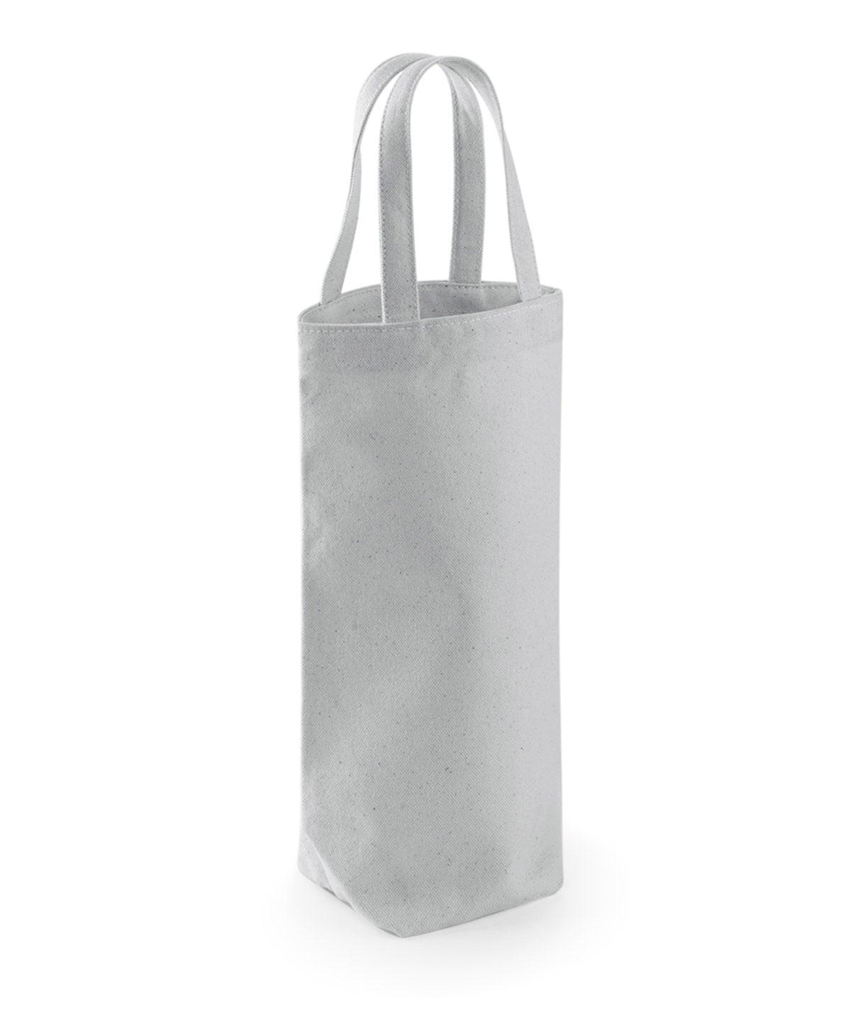 Light Grey - Fairtrade cotton bottle bag Bags Westford Mill Bags & Luggage, New Colours for 2023, Organic & Conscious Schoolwear Centres