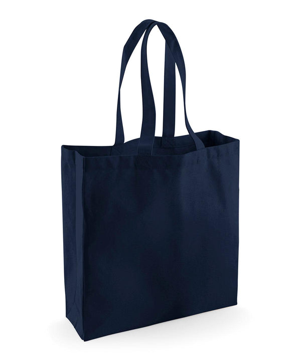 French Navy - Fairtrade cotton classic shopper Bags Westford Mill Bags & Luggage, New Colours for 2023, Organic & Conscious Schoolwear Centres
