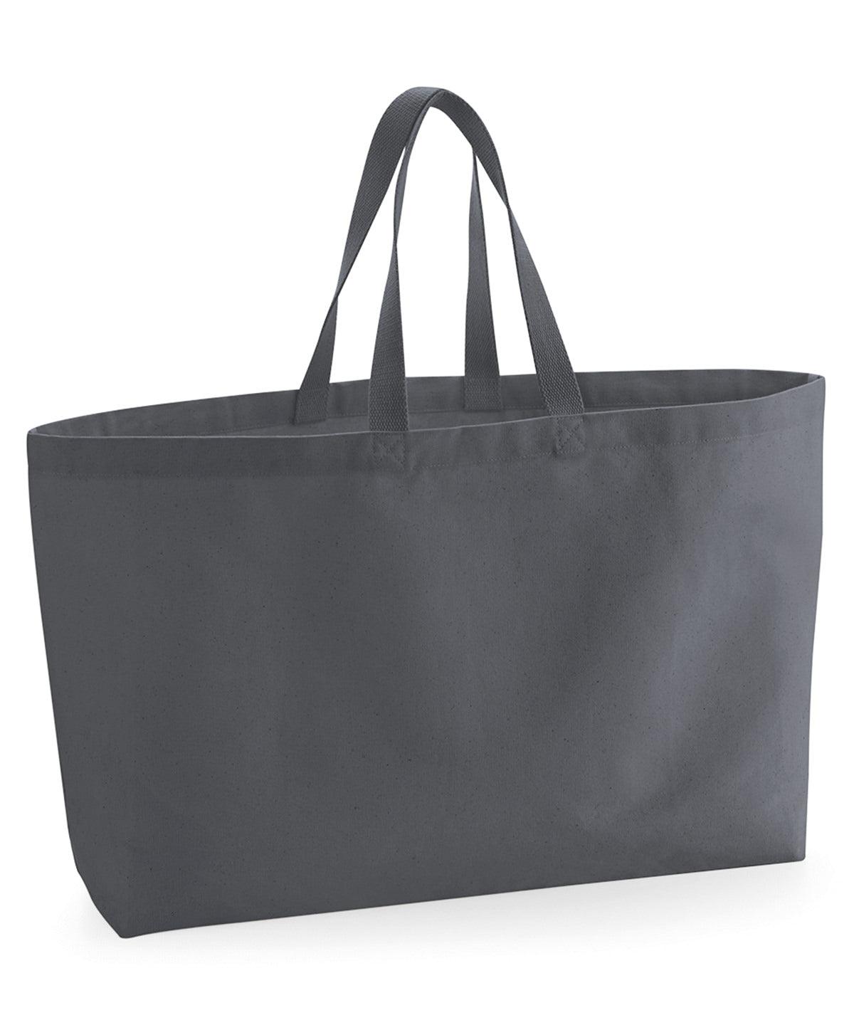Graphite Grey - Oversized canvas tote bag Bags Westford Mill Bags & Luggage, New Colours for 2023, New Styles For 2022, Oversized Schoolwear Centres