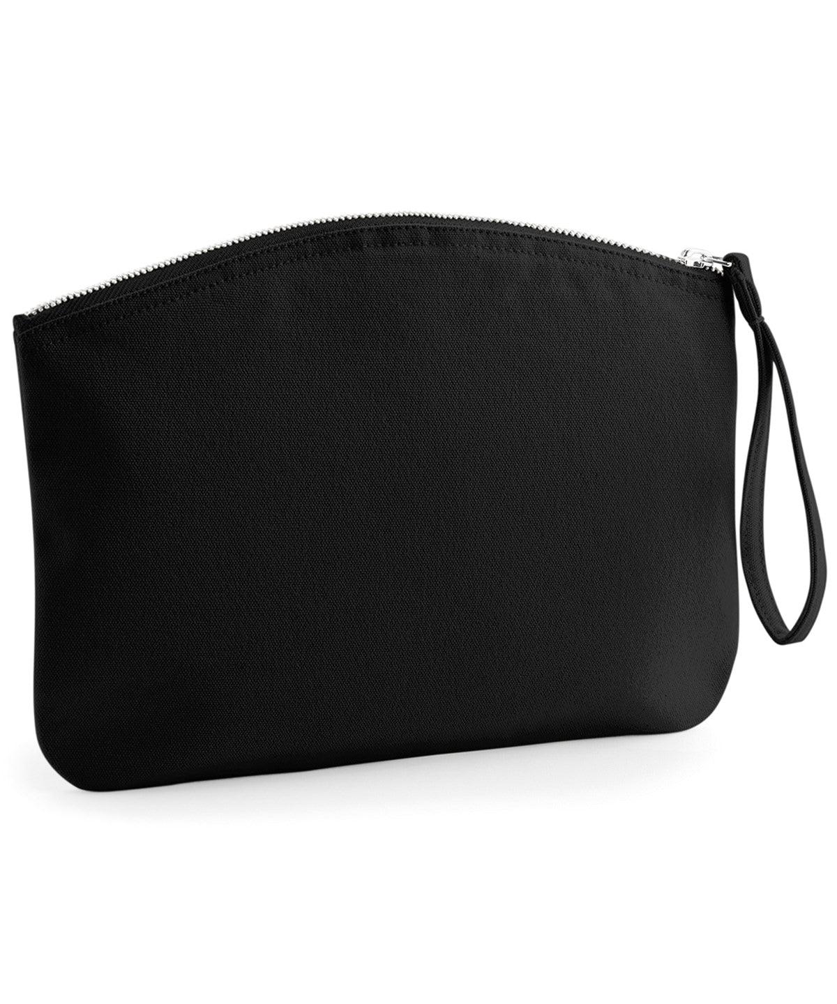 Black - EarthAware® organic spring wristlet Bags Westford Mill Bags & Luggage, Organic & Conscious, Raladeal - High Stock Schoolwear Centres