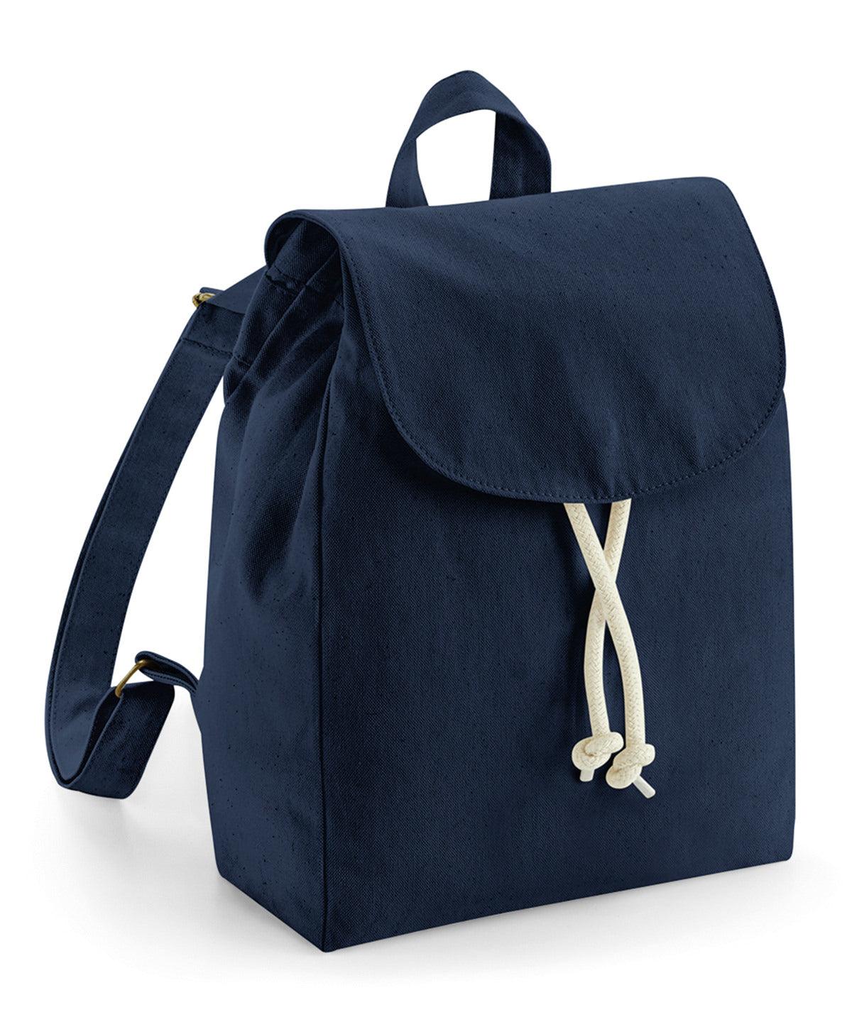 French Navy - EarthAware® organic mini rucksack Bags Westford Mill Bags & Luggage, New Colours for 2023, New Styles For 2022, Organic & Conscious Schoolwear Centres