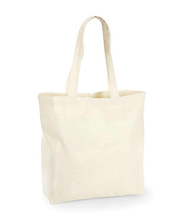 Natural - Recycled cotton maxi tote Bags Westford Mill Bags & Luggage, New Styles For 2022, Organic & Conscious Schoolwear Centres