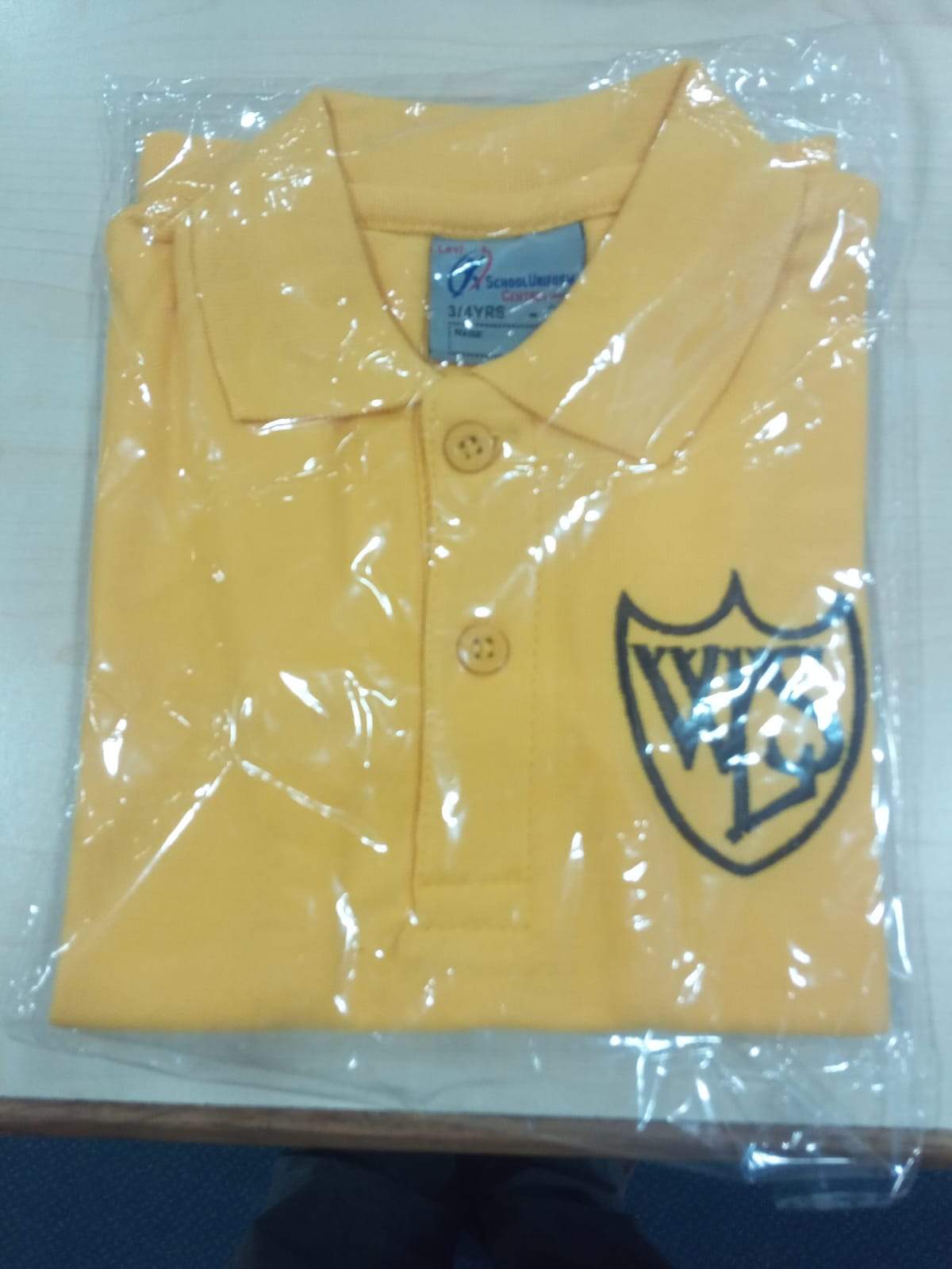 West Leigh - Gold Polo S/S Shirt with School Logo - Schoolwear Centres | School Uniform Centres
