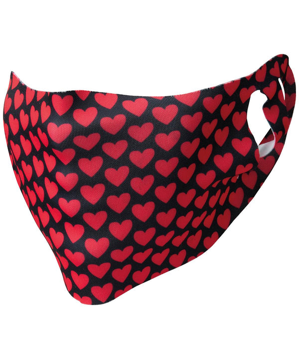 Heart - Face cover (pack of 50) Face Covers AXQ Face Covers, Personal Protection, Selected Protectivewear, Sublimation Schoolwear Centres