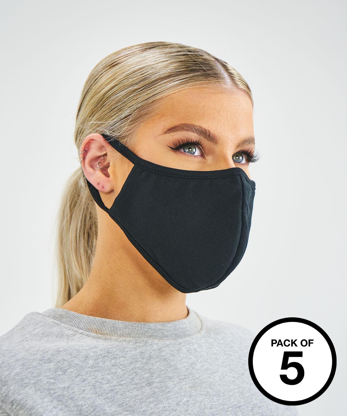 Natural - Antimicrobial washable face mask (Pack of 5) Masks AXQ Face Covers, Personal Protection, Selected Protectivewear Schoolwear Centres
