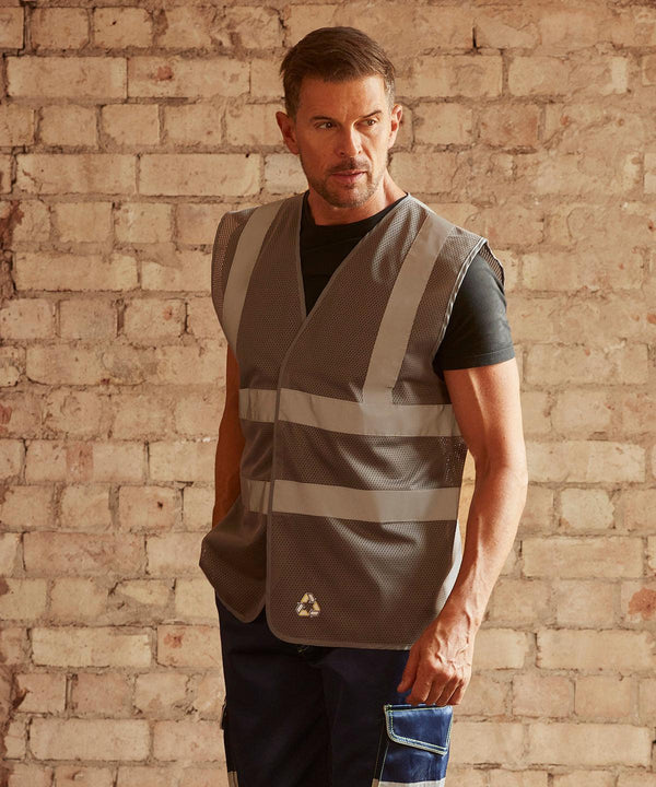 Red - Top cool open mesh 2-band-and-braces waistcoat (HVW120) Safety Vests Yoko Plus Sizes, Safety Essentials, Safetywear, Workwear Schoolwear Centres