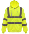 Yellow - Hi-vis zip hoodie (HVK07) Hoodies Yoko Hoodies, Must Haves, Plus Sizes, Safetywear Schoolwear Centres