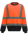 Orange/Navy - Hi-vis sweatshirt (HVJ510) Sweatshirts Yoko Must Haves, New Colours for 2021, Plus Sizes, Safetywear, Sweatshirts, Workwear Schoolwear Centres