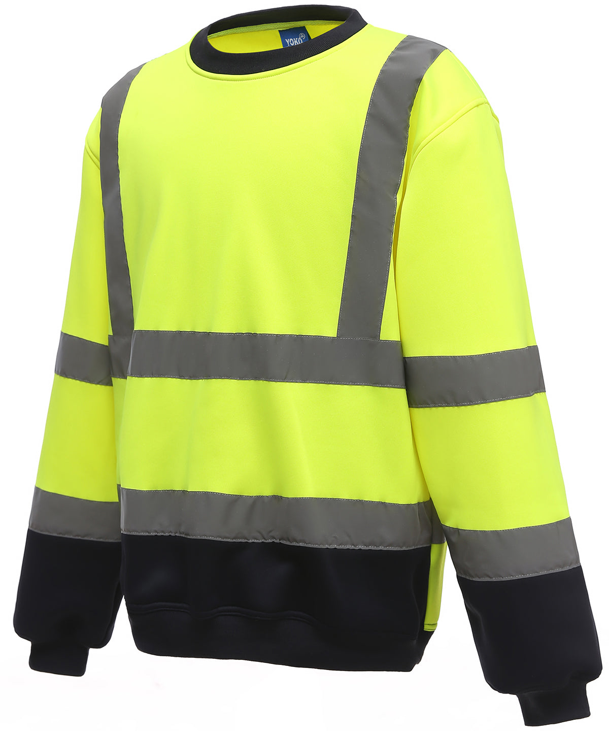 Yellow/Navy - Hi-vis sweatshirt (HVJ510) Sweatshirts Yoko Must Haves, New Colours for 2021, Plus Sizes, Safetywear, Sweatshirts, Workwear Schoolwear Centres