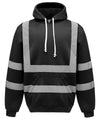 Black - Hi-vis pull-over hoodie (HVK05) Hoodies Yoko Hoodies, Must Haves, Plus Sizes, Safetywear, Workwear Schoolwear Centres