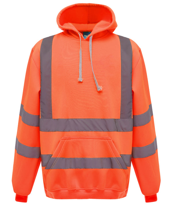 Orange Hi-vis pull-over hoodie (HVK05) Schoolwear Centres