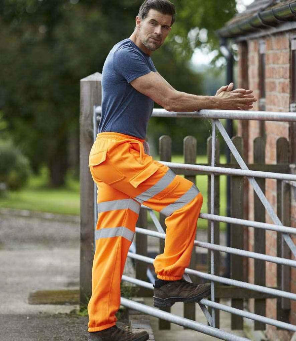 Yoko Hi-Vis Jog Pants | Orange Trousers Yoko hi-vis, Hi-vis Adult, Hi-vis Reflective Border Kids Waistcoat, Hi-vis Tops, Hi-Viz Premium P.E. Bag, style-yk034, workwear, Yoko Schoolwear Centres