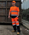 Orange/Navy - Hi-vis two-tone t-shirt (HVJ400) T-Shirts Yoko New For 2021, New Styles For 2021, Plus Sizes, Safetywear, T-Shirts & Vests, Workwear Schoolwear Centres