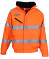 Orange - Hi-vis fontaine flight jacket (HVP209) Jackets Yoko New For 2021, New Styles For 2021, Plus Sizes, Safetywear, Workwear Schoolwear Centres