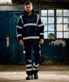 Navy - Hi-vis security jacket (HVP301) Jackets Yoko Jackets & Coats, Plus Sizes, Safetywear, Softshells, Workwear Schoolwear Centres