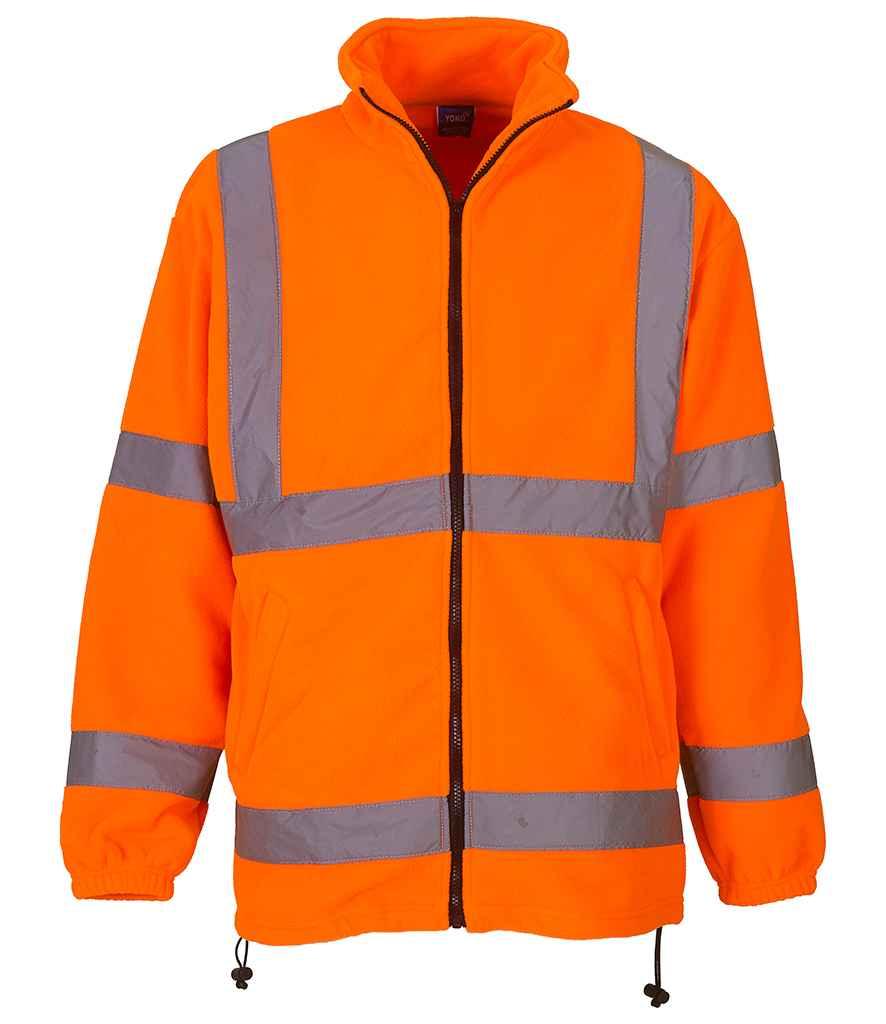 Yoko Hi-Vis Heavyweight Fleece Jacket | Orange Fleece Yoko hi-vis, Hi-vis Adult, Hi-vis Reflective Border Kids Waistcoat, Hi-vis Tops, Hi-Viz Premium P.E. Bag, style-yk060, workwear, YK042, Yoko Schoolwear Centres