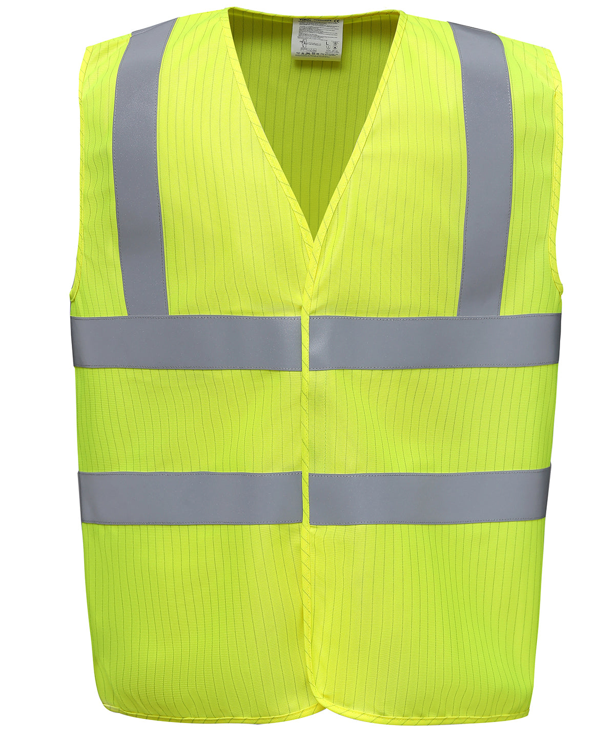 Yellow - Hi-vis flame-retardant anti-static waistcoat (HVW100ASFR) Safety Vests Yoko Safety Essentials, Safetywear, Workwear Schoolwear Centres
