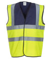 Yoko Hi-Vis Two Band and Braces Waistcoat | Navy/Yellow Waistcoat Yoko hi-vis, Hi-vis Adult, Hi-vis Reflective Border Kids Waistcoat, Hi-vis Tops, Hi-Viz Premium P.E. Bag, style-yk102, workwear, Yoko Schoolwear Centres