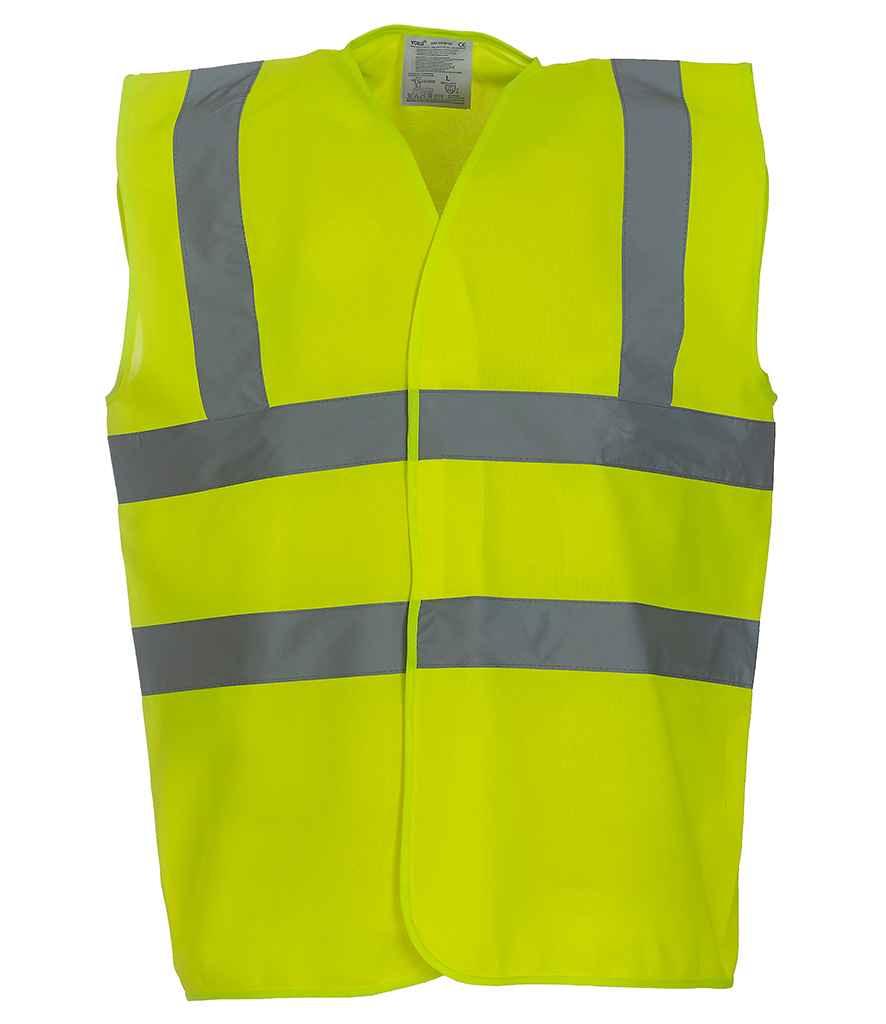Yoko Hi-Vis Two Band and Braces Waistcoat | Yellow Waistcoat Yoko hi-vis, Hi-vis Adult, Hi-vis Reflective Border Kids Waistcoat, Hi-vis Tops, Hi-Viz Premium P.E. Bag, style-yk102, workwear, Yoko Schoolwear Centres