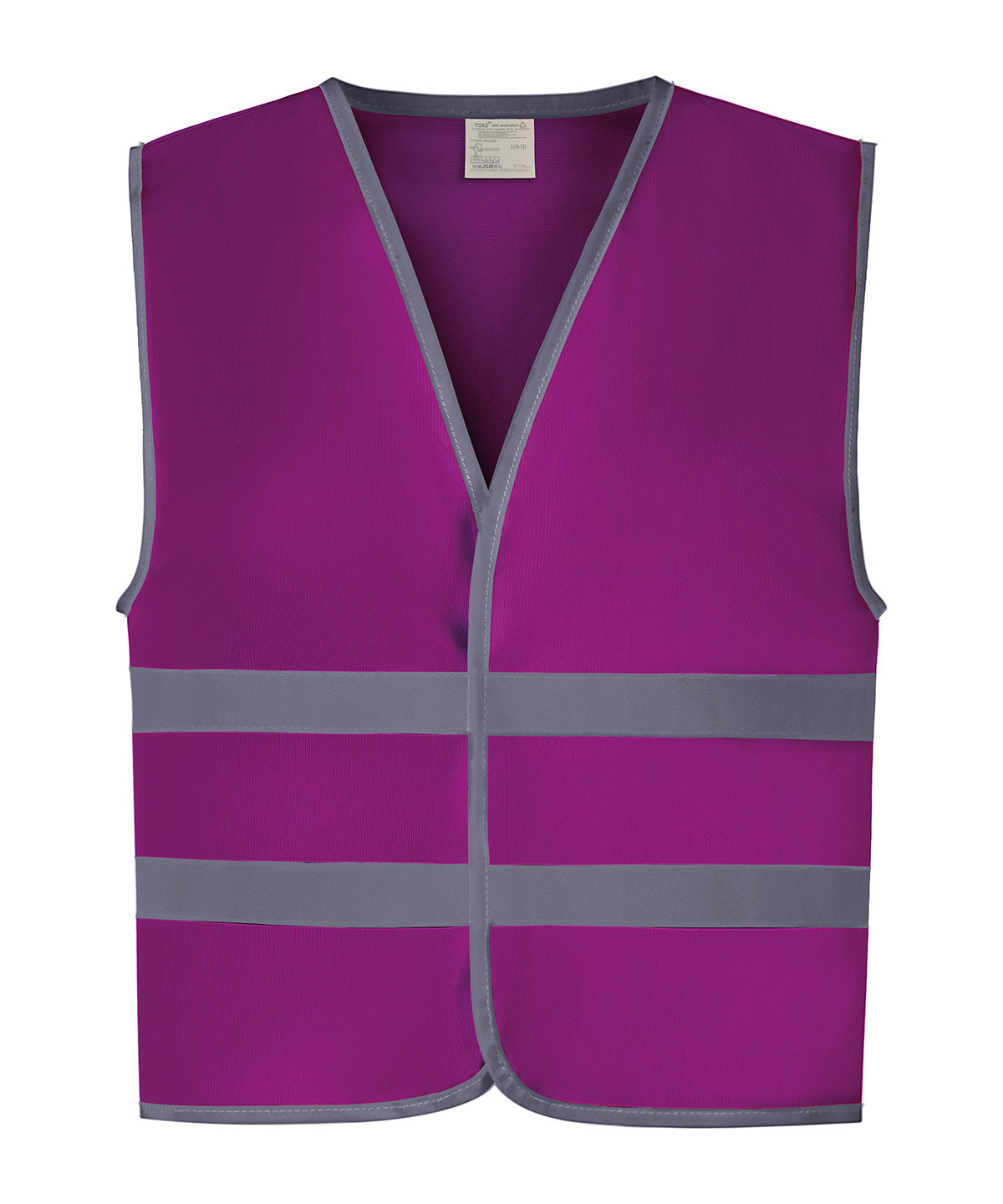 Raspberry - Hi-vis reflective border kids waistcoat (HVW102CH) Safety Vests Yoko Junior, New Colours for 2023, Safety Essentials, Safetywear Schoolwear Centres