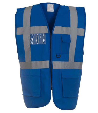 Yoko Executive Waistcoat | Royal Blue Waistcoat Yoko hi-vis, Hi-vis Adult, Hi-vis Reflective Border Kids Waistcoat, Hi-vis Tops, Hi-Viz Premium P.E. Bag, style-yk103, workwear, Yoko Schoolwear Centres
