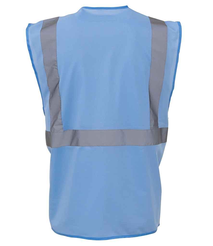 Yoko Executive Waistcoat | Sky Blue Waistcoat Yoko hi-vis, Hi-vis Adult, Hi-vis Reflective Border Kids Waistcoat, Hi-vis Tops, Hi-Viz Premium P.E. Bag, style-yk103, workwear, Yoko Schoolwear Centres